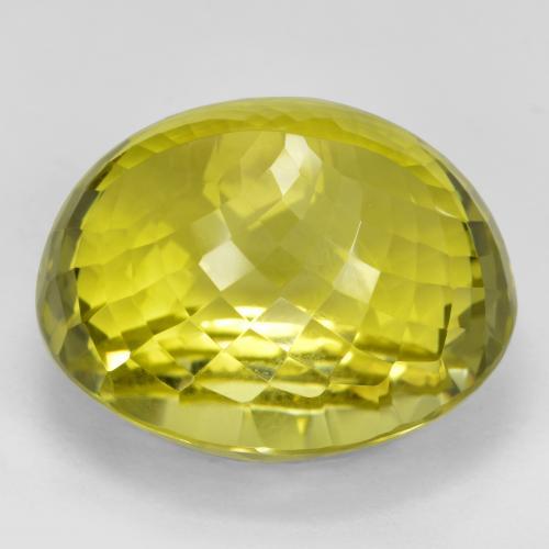 Quartz Gemstone in 23.3 x 19.7 mm Size for Sale, Quartz Stone in Medium Yellow Color