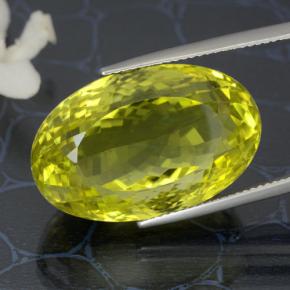 Lemon Yellow Кварц Камень - 41.2ct Овальная Португальская Огранка (ID: 469898)