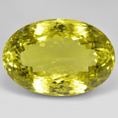 Intense Yellow Кварц Камень - 101.4ct Овальная Португальская Огранка (ID: 470092)