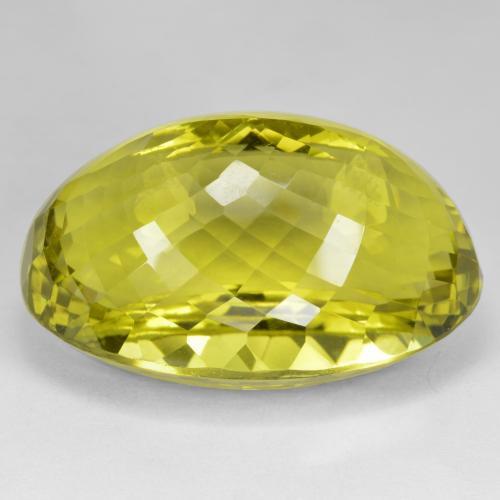 Quartz Gemstone in 34.4 x 23.6 mm Size for Sale, Quartz Stone in Vivid Yellow Color