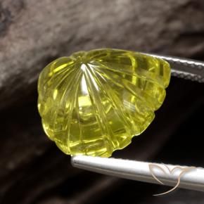 Quartz Gemstone in 16 x 16 mm (calibrated) Size for Sale, Quartz Stone in Intense Yellow Color