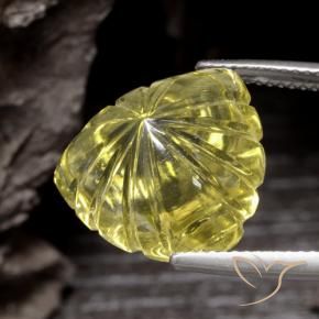 Quartz Gemstone in 16 x 16 mm (calibrated) Size for Sale, Quartz Stone in Light Pineapple Yellow Color