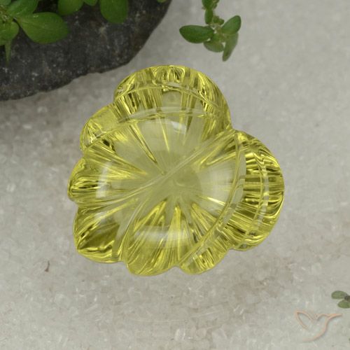 15.29ct Natural Light Yellow Quartz, Fancy, Transparent