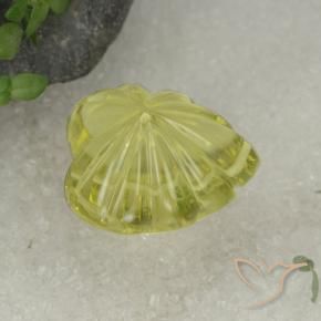 Quartz Gemstone in 17.1 x 17 mm Size for Sale, Quartz Stone in Light Yellow Color