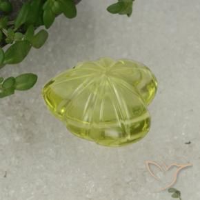 Quartz Gemstone in 16 x 16 mm (calibrated) Size for Sale, Quartz Stone in Medium Yellow Color