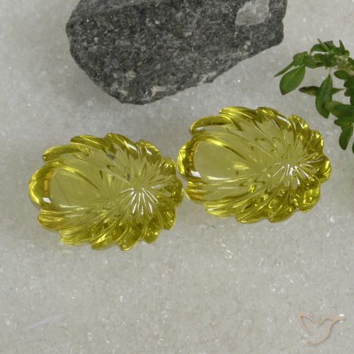 21.68ctw Natural Medium Yellow Quartz, Fancy, Transparent