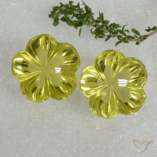 64.06 ct Yellow Quartz, 20.7 x 20.6 mm Carved From Brazil, Photo A
