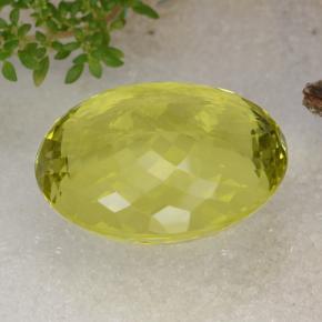 Quartz Gemstone in 28.5 x 24.2 mm Size for Sale, Quartz Stone in Lemon Color