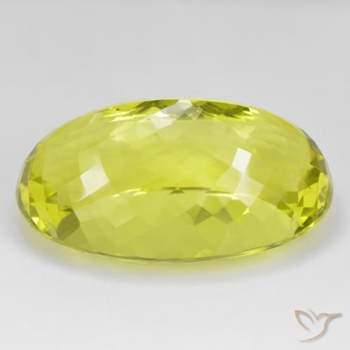 Quartz Gemstone in 36 x 22.7 mm Size for Sale, Quartz Stone in Lemon Yellow Color