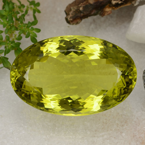 Medium Yellow Quartz Gem - 82.2ct Oval Portuguese-Cut (ID: 470299)