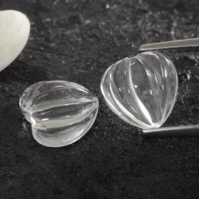 1.5ct Carved Heart White Quartz Gem for sale 1.5ct Carved Heart White Quartz Gem (ID: 470469)