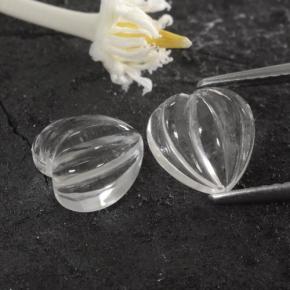 1.6ct Carved Heart White Quartz Gem for sale 1.6ct Carved Heart White Quartz Gem (ID: 470478)