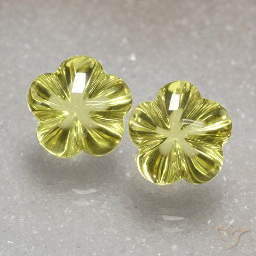 15.78 ct Yellow Quartz, 12.3 x 12.3 mm Carved From Brazil, Photo A