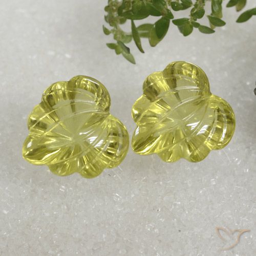 16.48ctw Natural Greenish Yellow Quartz, Fancy, Transparent