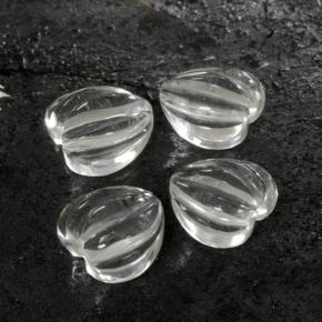 1.5ct Carved Heart White Quartz Gem for sale 1.5ct Carved Heart White Quartz Gem (ID: 470508)