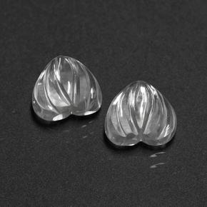1.6ct Carved Heart White Quartz Gem for sale 1.6ct Carved Heart White Quartz Gem (ID: 470518)