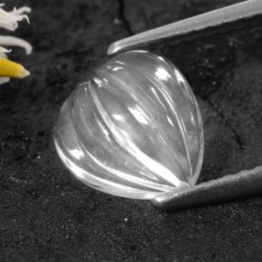 1.4ct Carved Heart White Quartz for sale thumb image of 1.4ct Carved Heart White Quartz (ID: 470530)