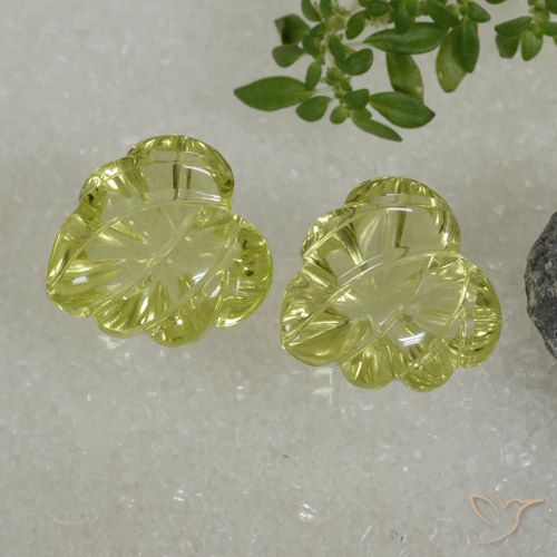 14.33ctw Natural Yellow Green Quartz, Fancy, Transparent