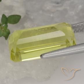 Quartz Gemstone in 13.9 x 7.8 mm Size for Sale, Quartz Stone in Light Yellow Color