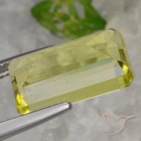 Quartz Gemstone in 15.8 x 9 mm Size for Sale, Quartz Stone in Light Yellow Color