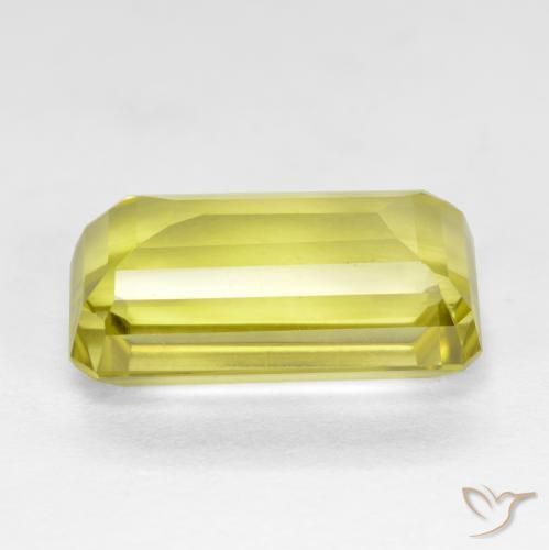 Quartz Gemstone in 14.3 x 8.1 mm Size for Sale, Quartz Stone in Light Pineapple Yellow Color