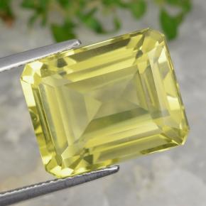 Light Pineapple Yellow Quartz Gem - 14ct Octagon Step Cut (ID: 472968)