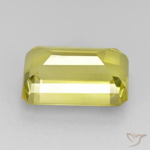 Quartz Gemstone in 13.7 x 8.5 mm Size for Sale, Quartz Stone in Light Yellow Color