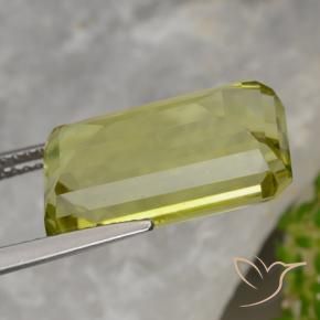 Quartz Gemstone in 16.7 x 9.1 mm Size for Sale, Quartz Stone in Pineapple Yellow Color