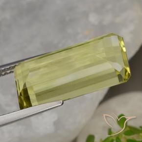 Quartz Gemstone in 17.9 x 8.5 mm Size for Sale, Quartz Stone in Light Corn Yellow Color