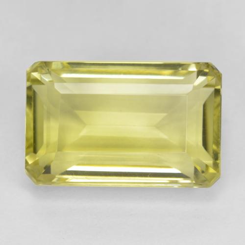 Light Pineapple Yellow Quartz Gem - 11.4ct Octagon Step Cut (ID: 472976)