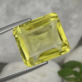 12.4ct Octagon Step Cut Lemon Quartz Gem for sale 12.4ct Octagon Step Cut Lemon Quartz Gem (ID: 473017)