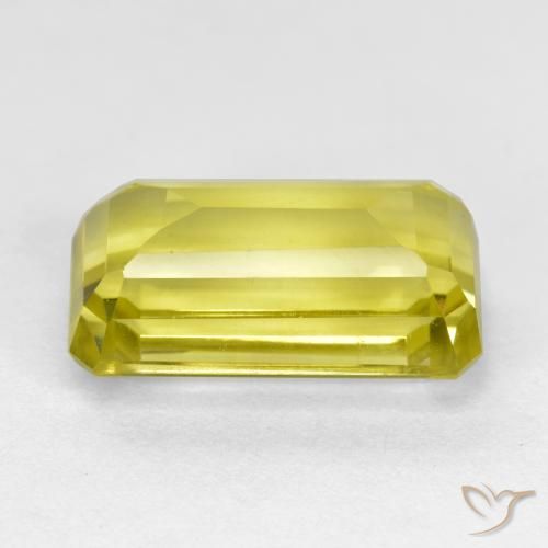 Quartz Gemstone in 13.4 x 7.5 mm Size for Sale, Quartz Stone in Pineapple Yellow Color