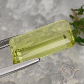 Quartz Gemstone in 18.5 x 9.6 mm Size for Sale, Quartz Stone in Light Yellow Color