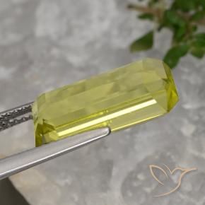 Quartz Gemstone in 15.2 x 7.9 mm Size for Sale, Quartz Stone in Light Yellow Color