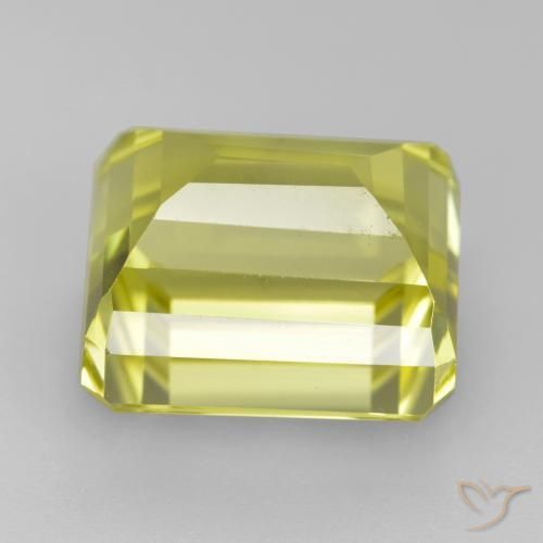 Quartz Gemstone in 12.1 x 10.6 mm Size for Sale, Quartz Stone in Light Yellow Color