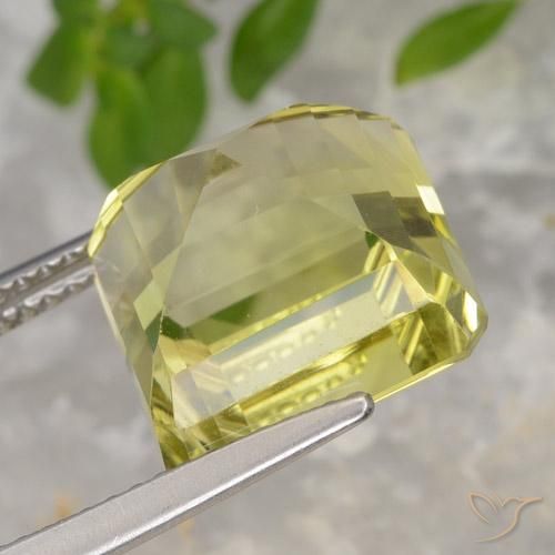 Quartz Gemstone in 11 x 11 mm (calibrated) Size for Sale, Quartz Stone in Light Yellow Color