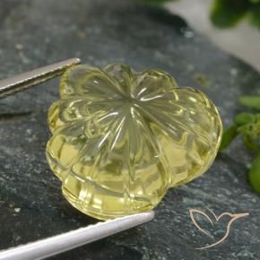 Quartz Gemstone in 16 x 16 mm (calibrated) Size for Sale, Quartz Stone in Greenish Yellow Color