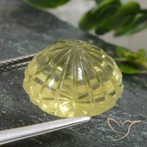 Quartz Gemstone in 15 x 15 mm (calibrated) Size for Sale, Quartz Stone in Laguna Yellow Color