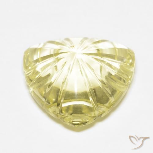 Quartz Gemstone in 16 x 16 mm (calibrated) Size for Sale, Quartz Stone in Light Yellow Color
