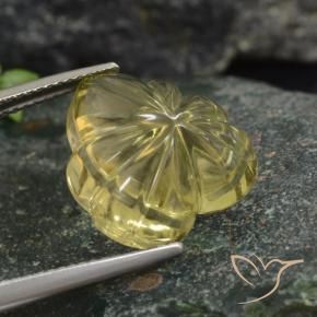 Quartz Gemstone in 16 x 16 mm (calibrated) Size for Sale, Quartz Stone in Light Gold Color