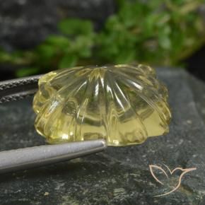 Quartz Gemstone in 16 x 12 mm (calibrated) Size for Sale, Quartz Stone in Laguna Yellow Color