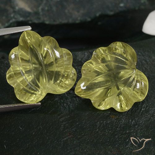 13.78ctw Natural Light Yellow Quartz, Flower Cut, Transparent