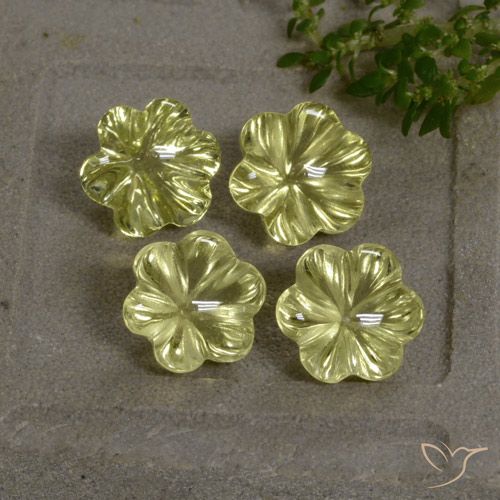 11.15 ct Yellow Quartz, 8.9 x 8.9 mm Carved From Brazil, Photo A