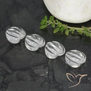 Quartz Gemstones in 7.7 x 7.7 mm Size for Sale, Quartz Stones in Clear White Color