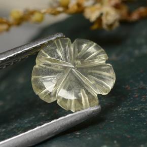 Quartz Gemstone in 8.7 x 8.5 mm Size for Sale, Quartz Stone in Lemon Color