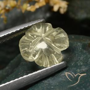 Quartz Gemstone in 9.4 x 9.3 mm Size for Sale, Quartz Stone in Medium Yellow Color