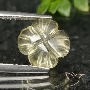 Quartz Gemstone in 9.4 x 9.3 mm Size for Sale, Quartz Stone in Medium Yellow Color