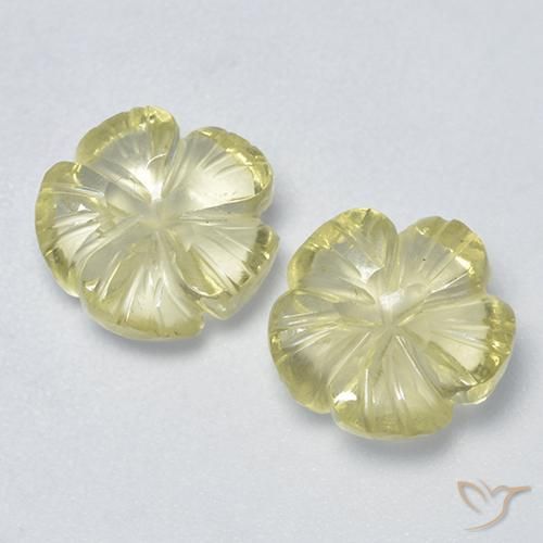 4.36 ct Yellow Quartz, 8.9 x 8.9 mm Carved From Brazil, Photo A