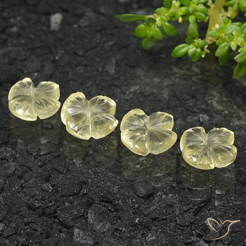 4.78 ct Yellow Quartz, 8.1 x 8 mm Carved From Brazil, Photo A