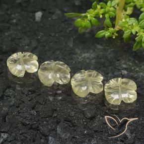 Quartz Gemstones in 8 x 8 mm (calibrated) Size for Sale, Quartz Stones in Medium Yellow Color
